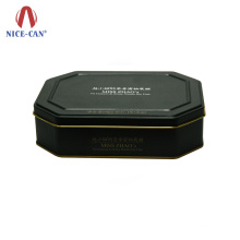 Metal Concise Style Packaging Fruit Meat HexangularTin Box